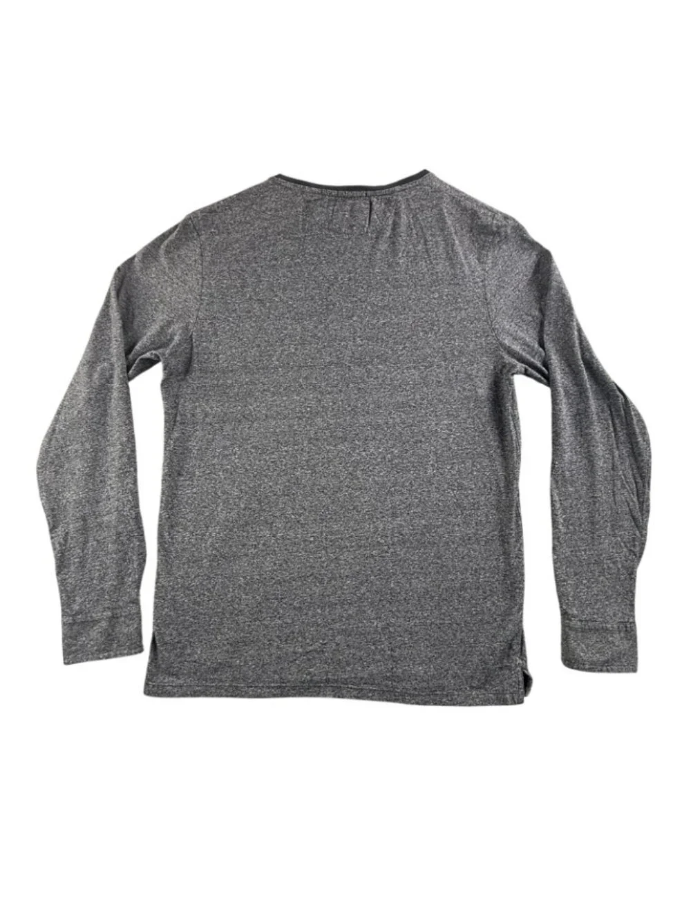 Scotch & Soda Shirt Mens Large Gray Long Sleeve Henley Jersey Knit Top Casual